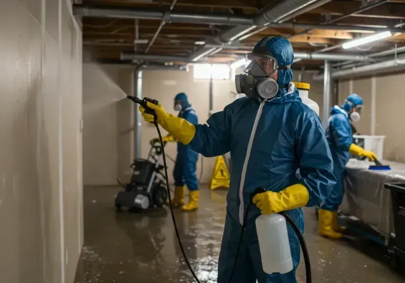 Basement Sanitization and Antimicrobial Treatment process in Long Valley, NJ